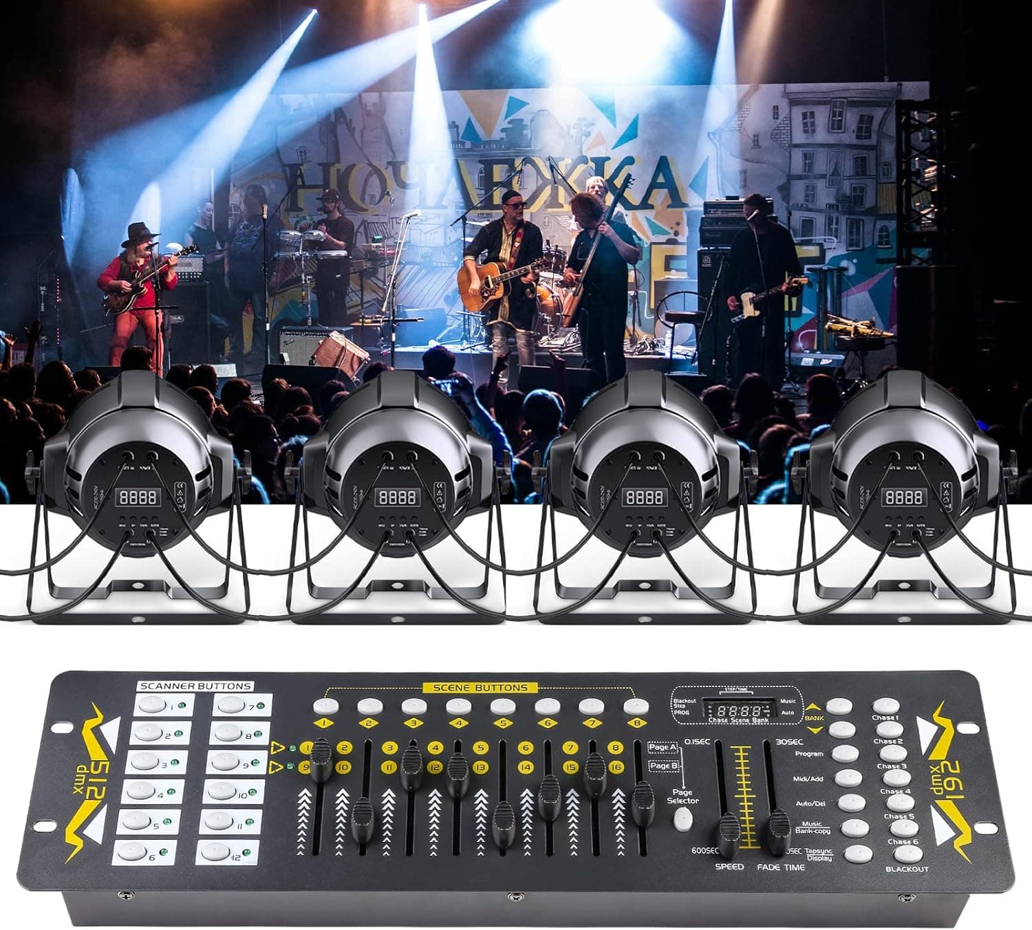 DMX 192 Kanal Işık Kontrol Masası